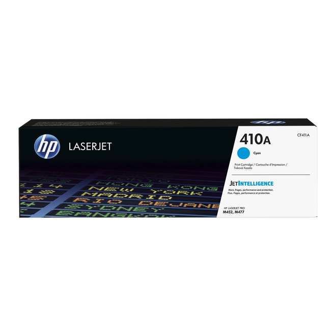 HP 410A CF411A OEM Color LaserJet Pro M452 Series HP 410A CF411A Original Cyan Toner Cartridge