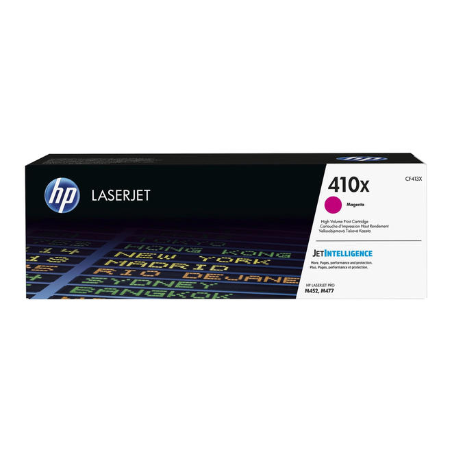 HP 410X CF413X OEM Color LaserJet Pro M452 Series HP 410X CF413X Original Magenta Toner Cartridge High Yield