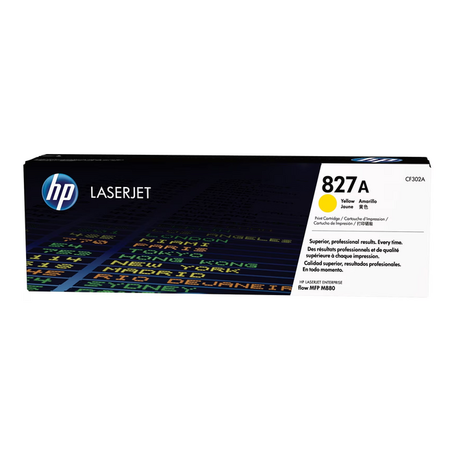 HP CF302A OEM Color LaserJet Enterprise flow M880z HP 827A CF302A Original Yellow Toner Cartridge