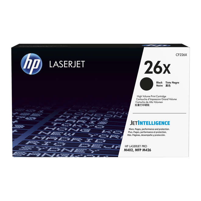 HP CF226X OEM LaserJet Pro M402 Series HP 26X CF226X Original Black Toner Cartridge