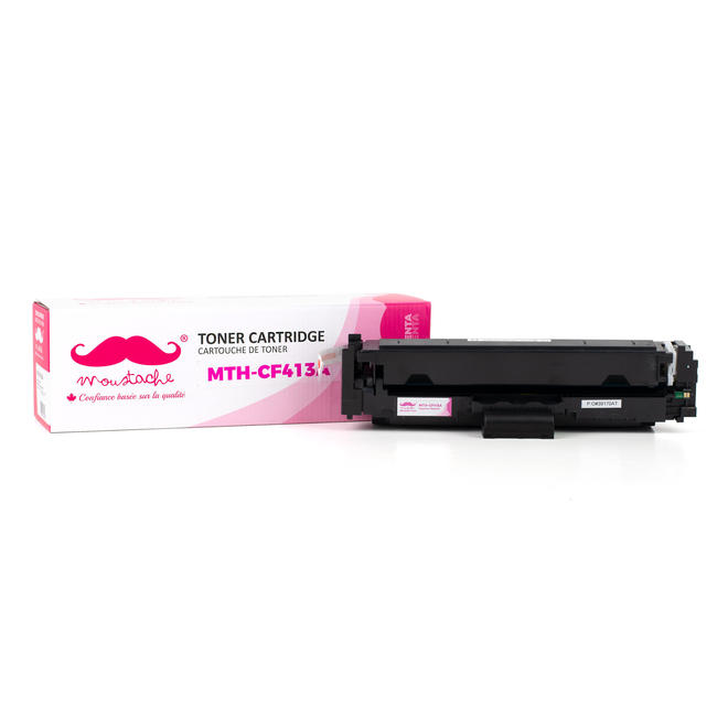 Moustache 410A CF413A Color LaserJet Pro M452dw Compatible HP 410A CF413A Magenta Toner Cartridge Moustache
