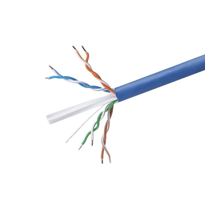 Cat6 23AWG UTP Solid Bulk Cable, CMR-Rated, 500ft - Monoprice®