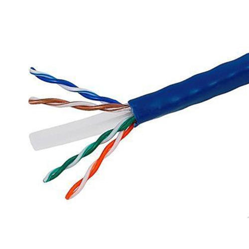 PrimeCables Cab Cat6 500 CM Blue Cat6 6a Network Cable 500FT 23AWG Bare Copper Cat6 4 Pairs UTP Solid Cable In Wall Rated CM 