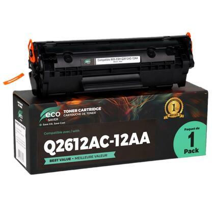 Lot De 4 Toners Noirs Q2612A (12A) Compatibles HP Laserjet 1022NW - Marque Visiodirect, Garantie 1 An