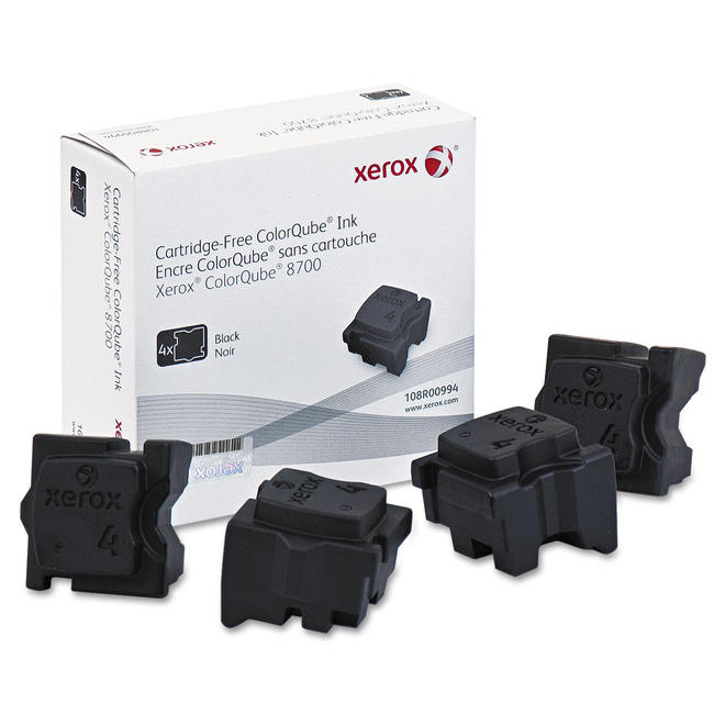 Xerox Xerox 108R00994 OEM ColorQube 8700 Xerox 108R00994 Original Genuine Solid Ink Black for ColorQube 8700 4 sticks