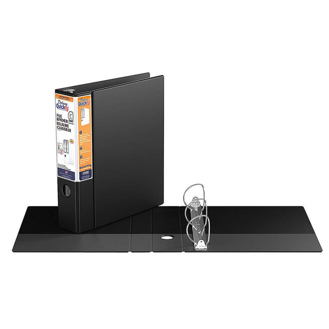 QuickFit 792 28061 Binders QuickFit Deluxe Heavy Duty File Binder Quickload Ring