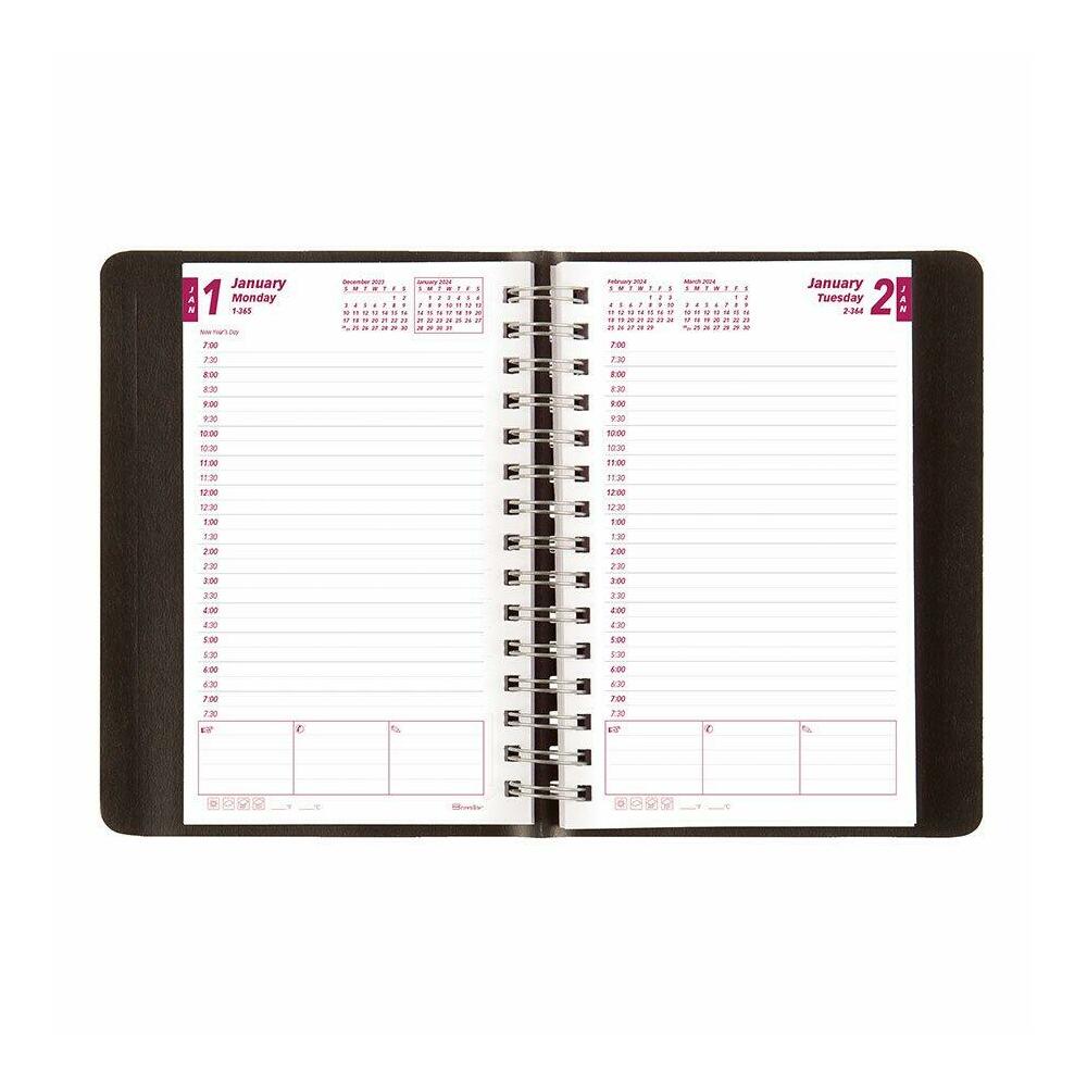 Brownline® 2023 Essential Daily Diary, 8 x 5", English