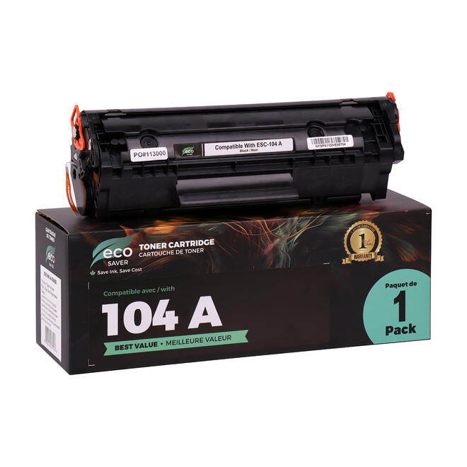 Canon 104 WhiteBox FaxPhone L120 Canon 104 New Compatible Black Toner Cartridge 0263B001AA Economical White Box