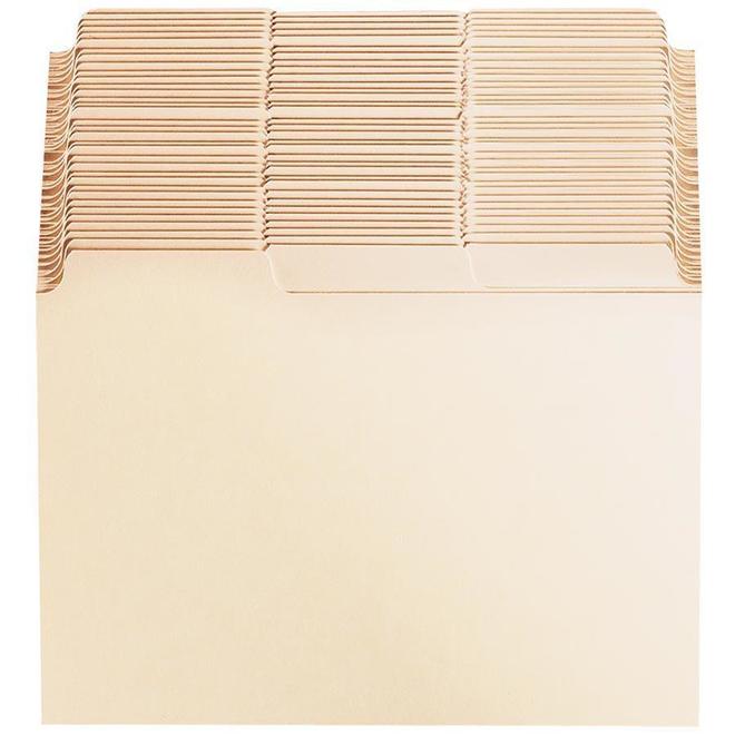 Oxford Index Card Guides with Blank Tabs, 6Inch x 4Inch, Manila, Pack