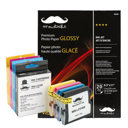 Lot De 2+6 Cartouches D'encre Compatibles Brother MFC-240C - Multicolores, Génériques, Neuves