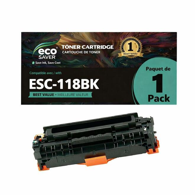 Canon 118BK C WhiteBox ImageClass MF8350cdn Canon 118 New Compatible Black Toner Cartridge 2662B001AA Economical White Box