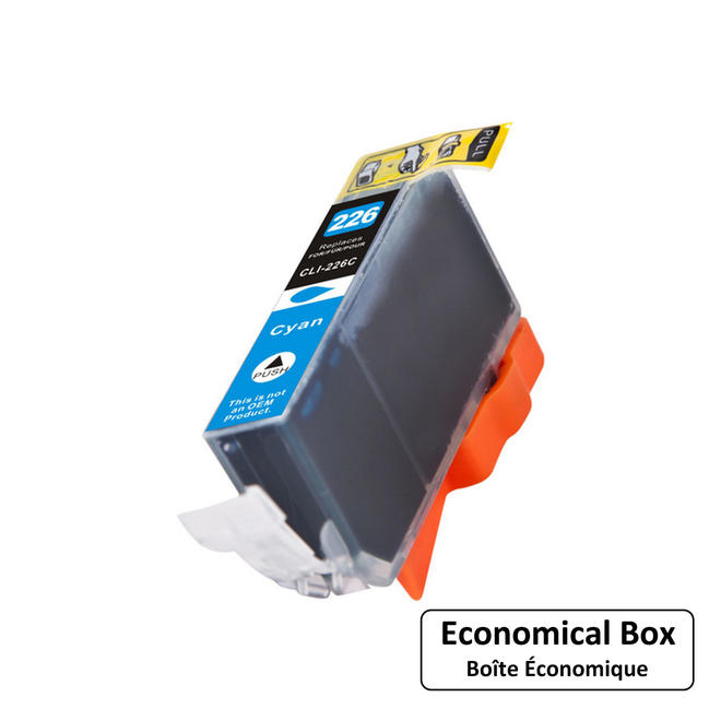 EcoBox CLI 226 C EcoBox PIXMA MG5220 Canon CLI 226 Compatible Cyan Ink Cartridge Economical Box