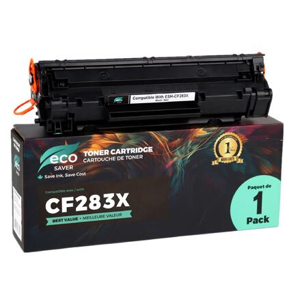 Compatible HP 83X CF283X Black Toner Cartridge - Eco-saver