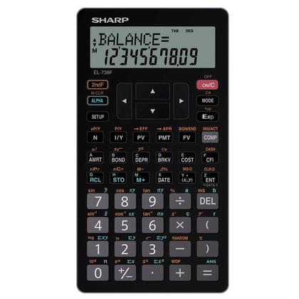 Sharp El 738fc 10 Digit Financial Calculator