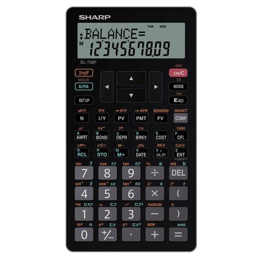 Sharp El 738fc 10 Digit Financial Calculator