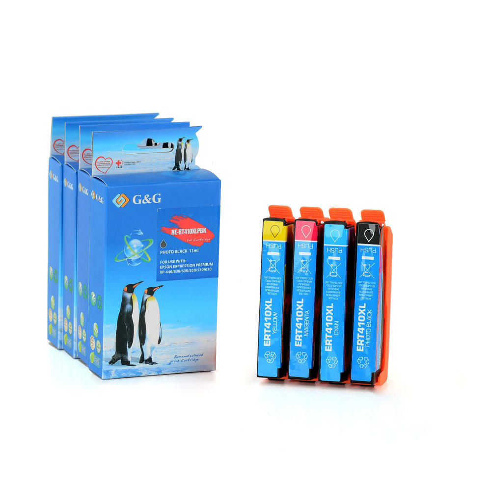 Epson 410 Color C//M//Y and Photo Black Ink 410XL Black Combo 4//Pack