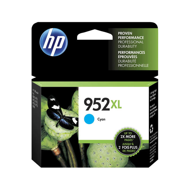 HP 952XL CYAN OEM OfficeJet Pro 8710 HP 952XL L0S61AN Original Cyan Ink Cartridge High Yield