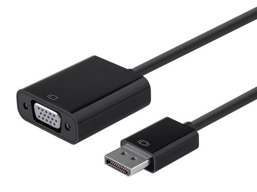 Monoprice Canada Cab 12790 Thunderbolt Cable Adapters DisplayPort 1 2a to VGA Active Adapter Black