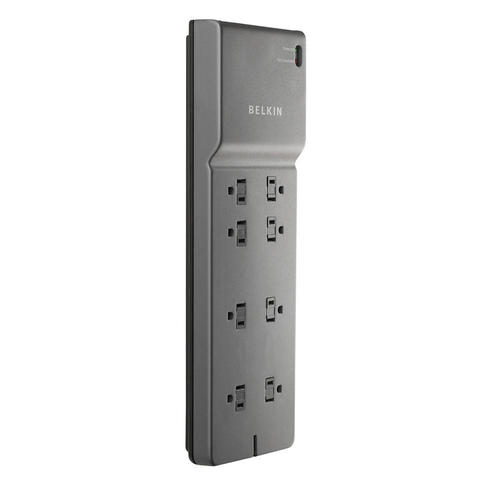 Belkin BE108000 08 CM Surge Protector Power Strip BELKIN BE108000 08 8 Outlet Commercial Surge Protector 8 Cord 2500J NEMA 5 