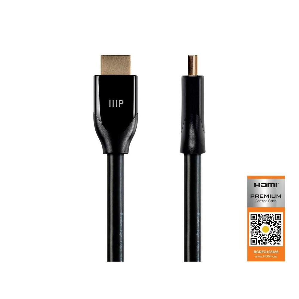 Certified Premium High Speed HDMI Cable HDR 6 Length Black Monoprice®