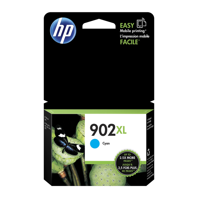 HP 902XL C OEM OfficeJet Pro 6968 HP 902XL T6M02AN Original Cyan Ink Cartridge High Yield