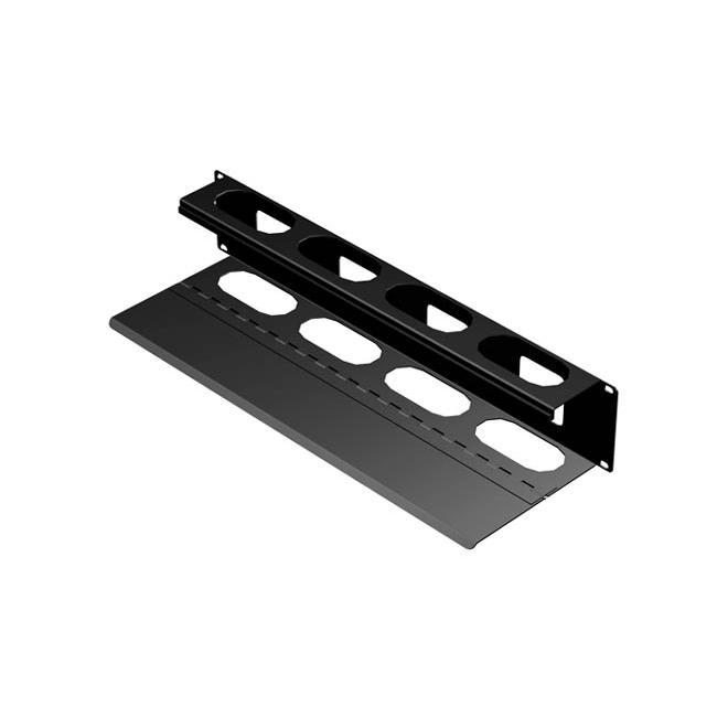 Hammond 2U 19 Inch Rackmount Cable Management Panel, Hinged Type