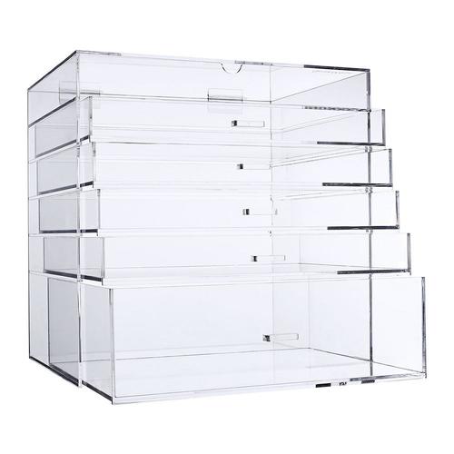 Acrylic Clear Cube Cosmetic Makeup Organizer 6 Drawers Saubhaya