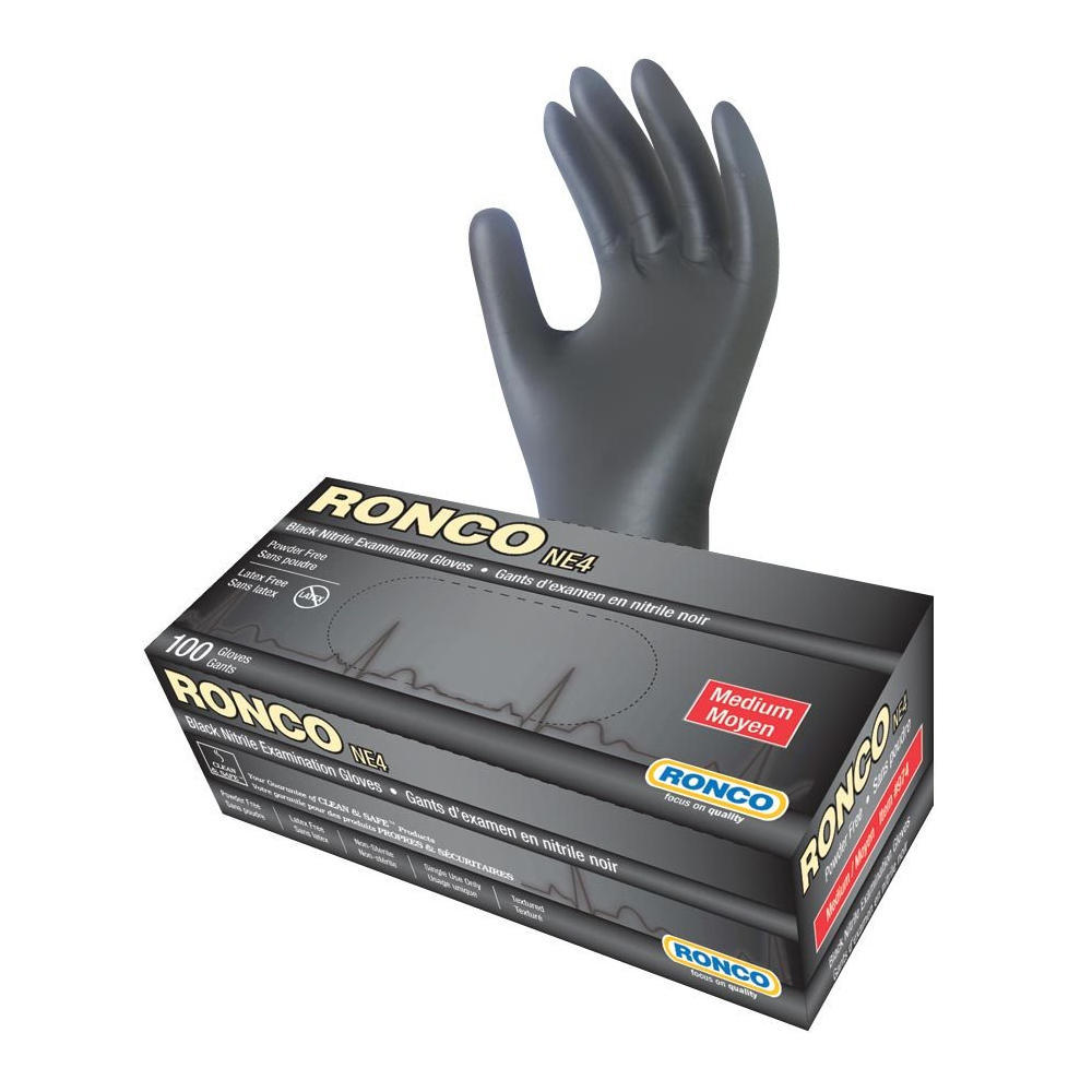 RONCO® NE4 Nitrile 4 mil Examination Gloves