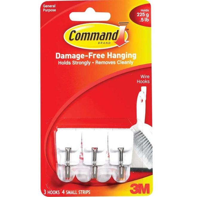 995 17067CLR C Maintenance and Janitorial products Command Utensil Hooks