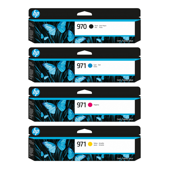 HP 970 971 Combo OEM OfficeJet Pro X451dn HP 970 971 Original Ink Cartridge Combo BK C M Y