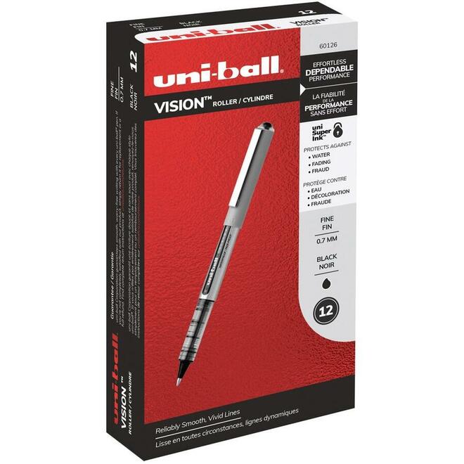 Uni Ball 840 60546 12pack Ballpoint Pens Gel Pens Uni ball Vision Rollerball Pens 0 7mm 12 Pack