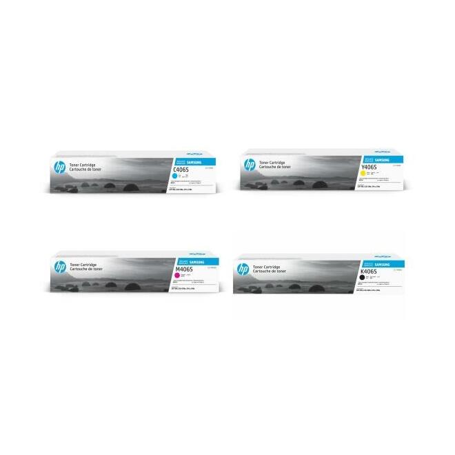 Samsung CLT 406S OEM 4PACK SL C410W Samsung CLT 406S Original Toner Cartridge Combo BK C M Y