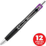 Zebra n 987 34280 12pack Ballpoint Pens Gel Pens Zebra Z Mulsion EX Retractable Ballpoint Pen 1 0 mm Bold Point Purple 12 Pac