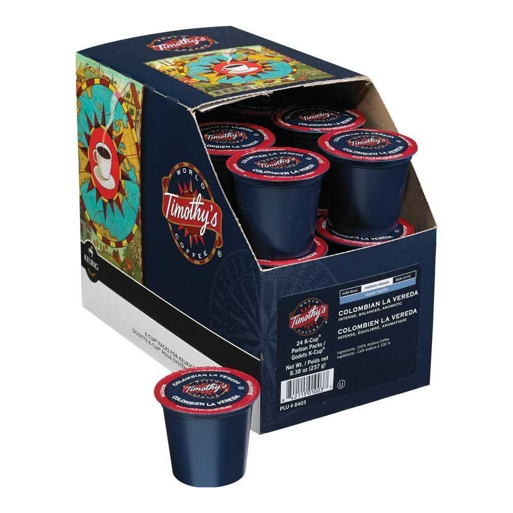 Timothy's® Coffee KCup® Pod, 24 Count