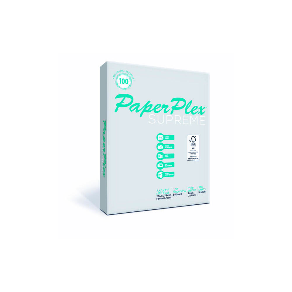 PaperPlex Premier Copy Paper, 20 lbs, 8.5''x11'' ,100 bright , 500