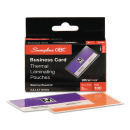 Swingline 010 3381602460 Laminating Supplies Swingline GBC UltraClear Thermal Laminating Pouches