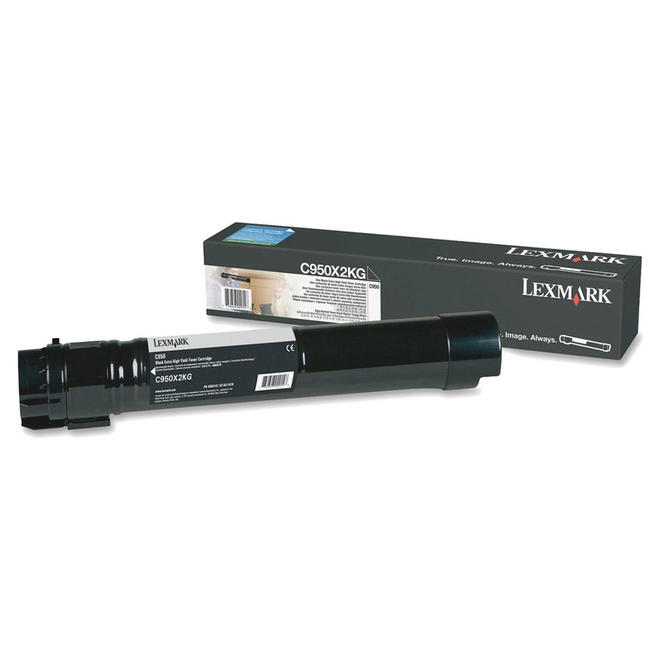 Lexmark Lexmark C950X2KG OEM C950de Lexmark C950X2KG Original Black Toner Cartridge Extra High Yield