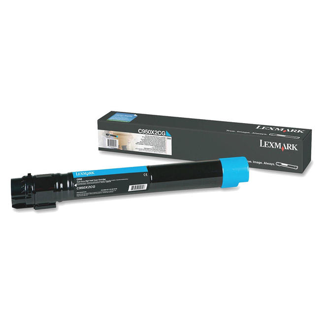 Lexmark Lexmark C950X2CG OEM C950de Lexmark C950X2CG Original Cyan Toner Cartridge Extra High Yield