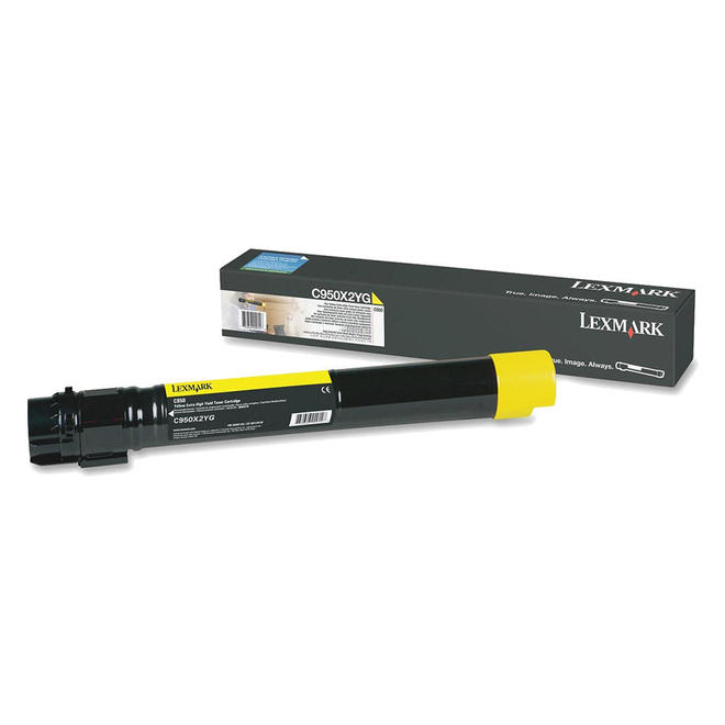 Lexmark Lexmark C950X2YG OEM C950de Lexmark C950X2YG Original Yellow Toner Cartridge Extra High Yield
