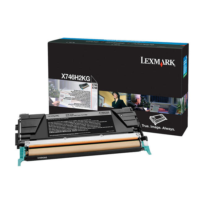 Lexmark X746H2KG OEM X746de Lexmark X746H2KG Original Black Return Program Toner Cartridge High Yield