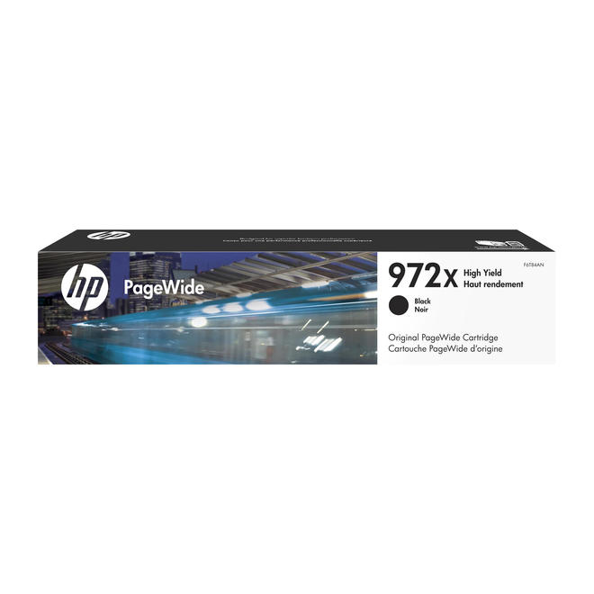 HP 972X BK OEM PageWide Pro 452dn HP 972X F6T84AN Original Black PageWide Ink Cartridge High Yield