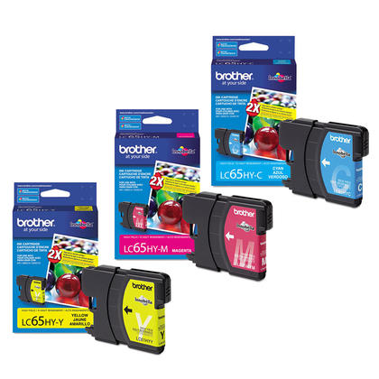Brother LC653PKS Original TriColor Ink Cartridge Combo High Yield C/M/Y