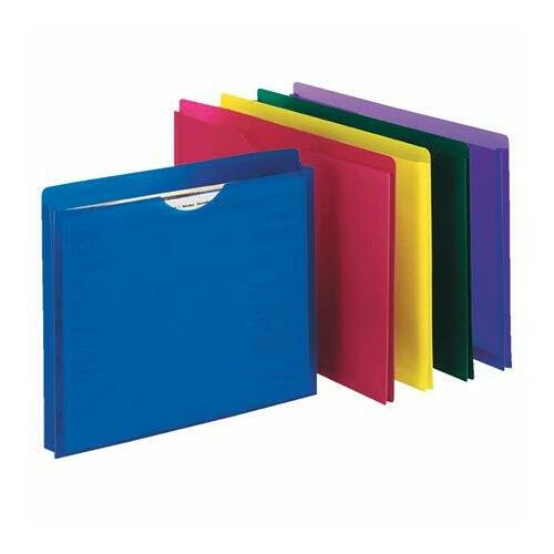 Pendaflex® Translucent Poly File Jacket, Assorted Colors
