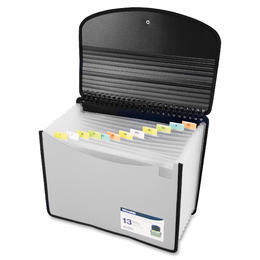 Winnable n 965 20122 Expanding Files Winnable 13 Pocket Coil Bound Poly Expanding Desktop File Letter Size