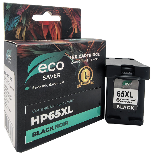 HP65XL BK GB DeskJet 3722 Remanufactured HP 65XL N9K04AN Black Ink Cartridge High Yield