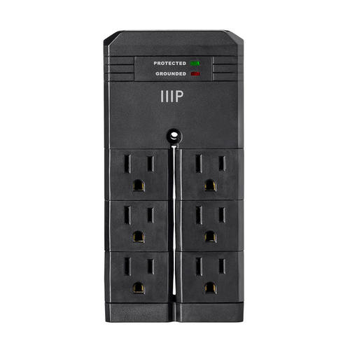 Monoprice Canada Cab 15876 Surge Protector Power Strip Monoprice 6 Outlet Rotating Wall Tap 2160 Joules