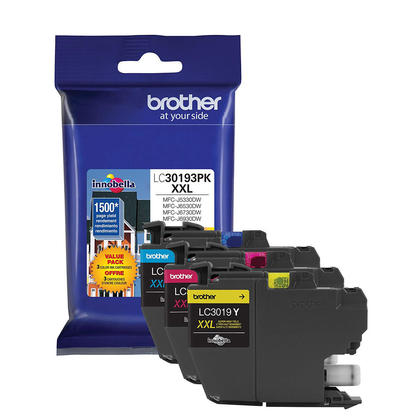 Lot De 9 Cartouches D'encre Compatible Brother - Cyan, Magenta, Jaune - Go Inks - Neuf