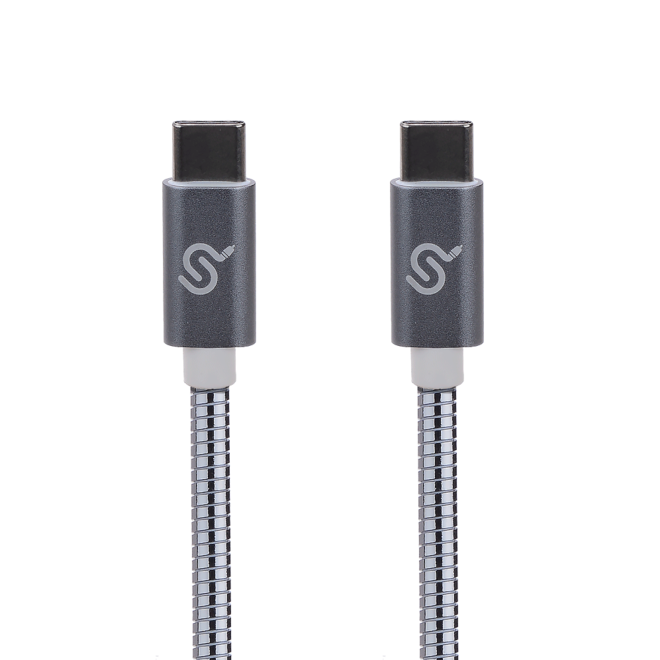 PrimeCables Cab U2CC SG USB 2 0 PrimeCables USB C to TYPE C Charging Sync Cable with Aluminum Alloy Connector Space Grey