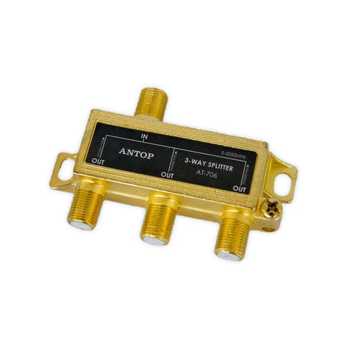 Coaxial Cable Splitter for Satellite/Cable TV Antenna, 2GHz ANTOP®