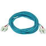 Monoprice Canada Cab 6400 ALL Fiber Optic Cables 10Gb Fiber Optic Cable SC SC Multi Mode Duplex Aqua 50 125 Type Monoprice